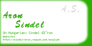 aron sindel business card